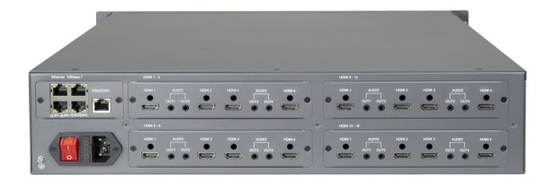 PM60MA3H/00-16H Sistema de Matriz de Vídeo IP com saída 16CH HDMI Input Video Over Ip Video Wall Management